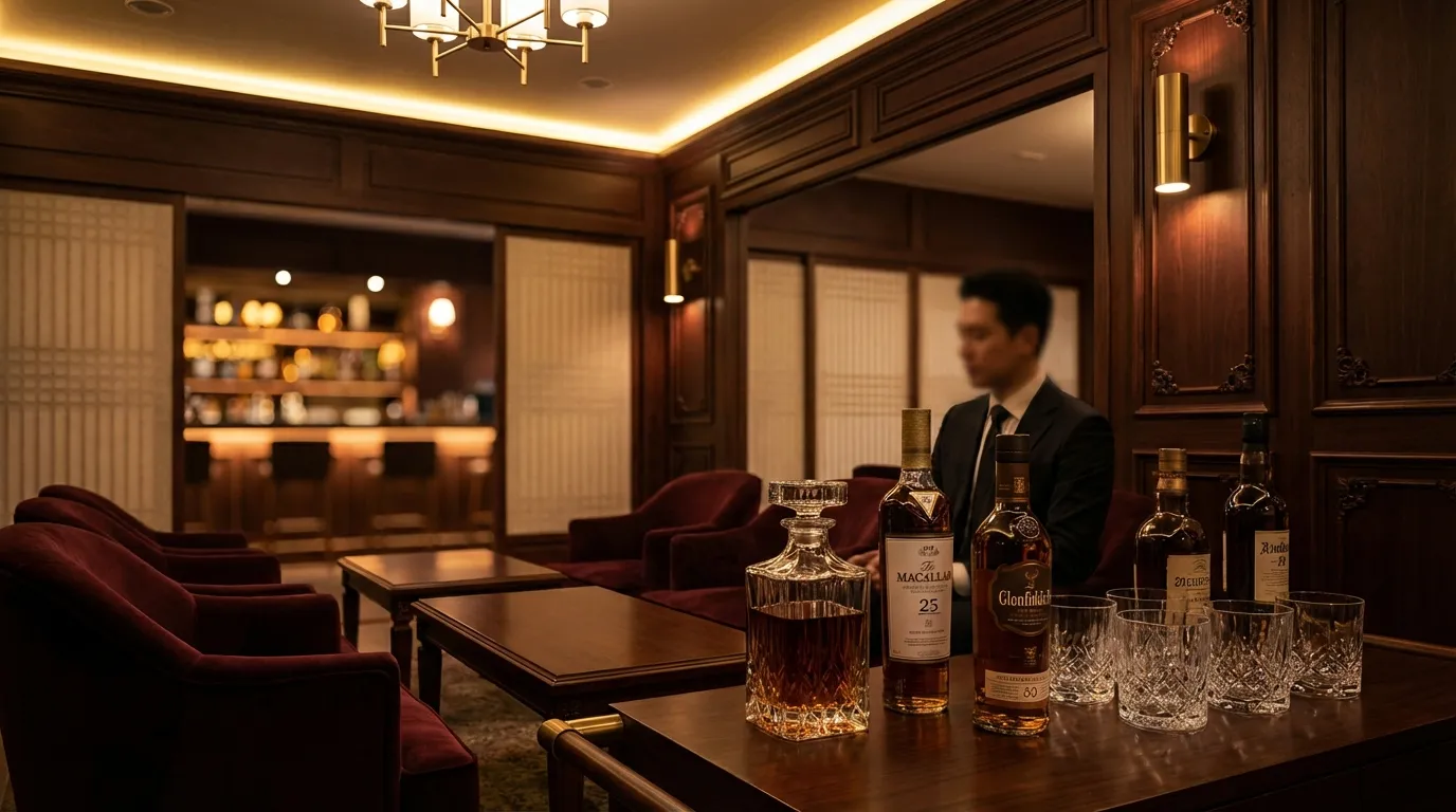 강남 정통룸 시스템 비즈니스 라운지 위스키