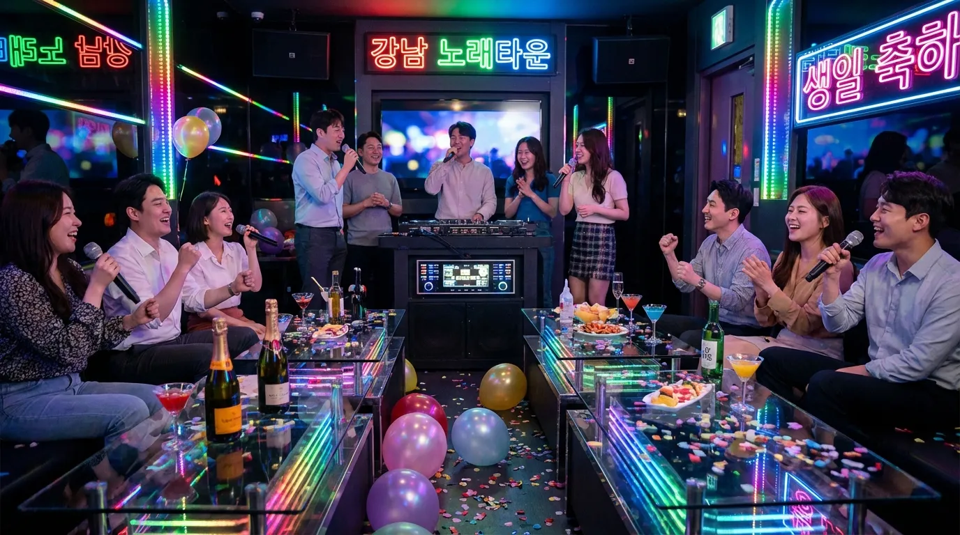 강남 대형 가라오케 파티룸 라운지